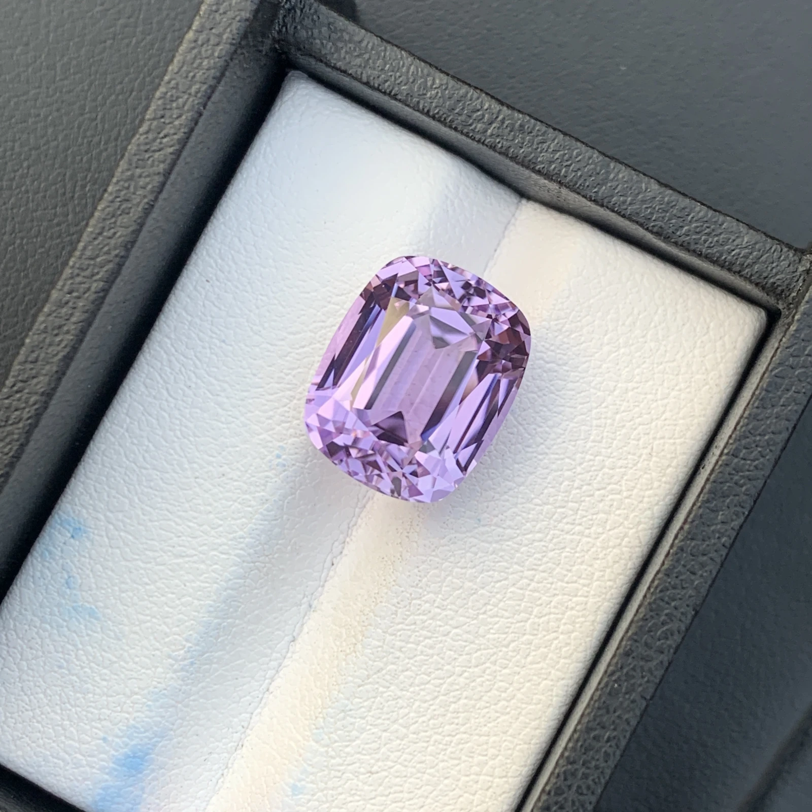 13 ct. Natural Unheated Kunzite Cushion Shape Loose Gemstone from Afghanistan — view 2